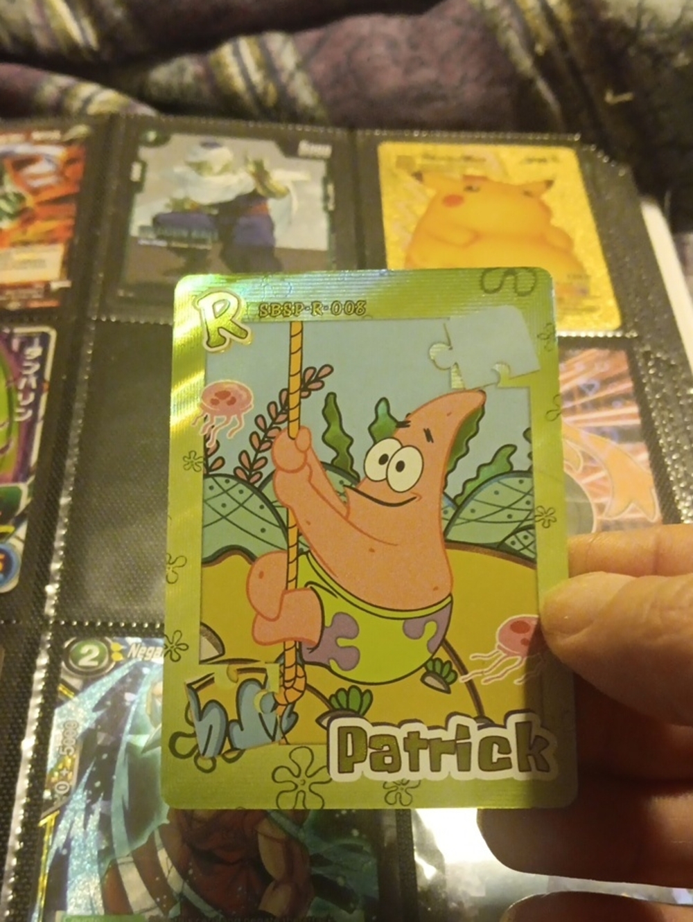 SpongeBob Squarepants Patrick Trading Card - Pink, Green, Yellow